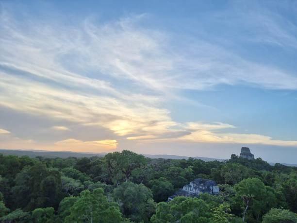 istock Susnset at Tikal 1458131693