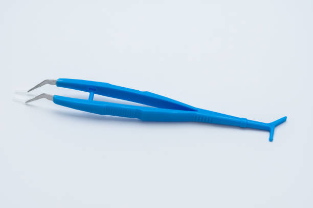 istock Blue plastic kit for dental consultation, sterile, 3 disposable components 1458134375