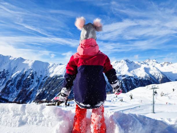 istock Child Snow Fun Holiday 1458135120