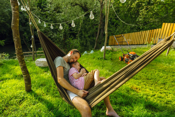 istock Relaxing moments in a hammock 1458138738