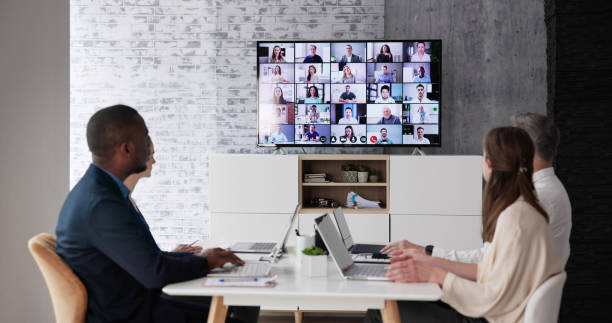 istock Business Video Conference Call 1458139623