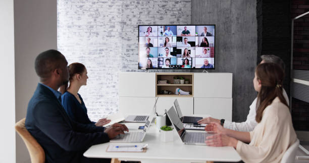 istock Business Video Conference Call 1458139654