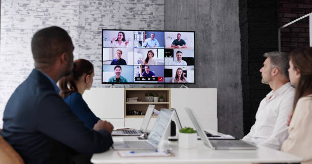 istock Business Video Conference Online Meeting 1458139671