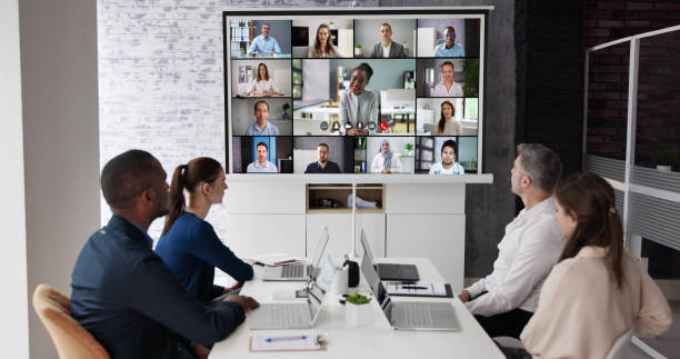 istock Business Video Conference Online Meeting 1458139837