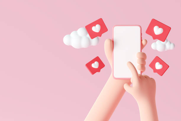 istock 3D hand holding smartphone 1458141939