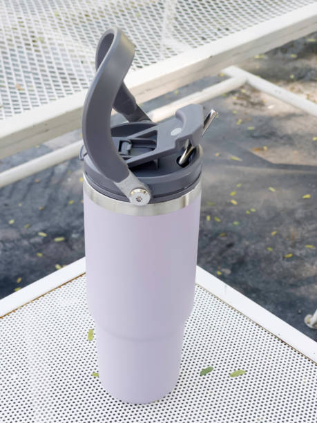 istock Steel vacuum thermos outdoor zero waste and no plastic 1458142388