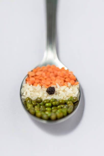 Indian tri-color is decorated with lentils and pulses