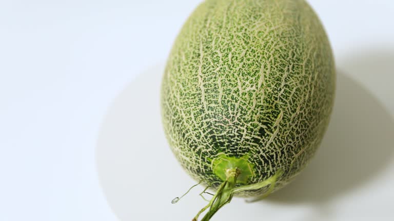 Muskmelon on White Background