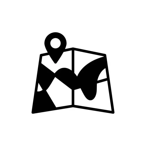 Vector illustration of Location icon in vector. Logotype