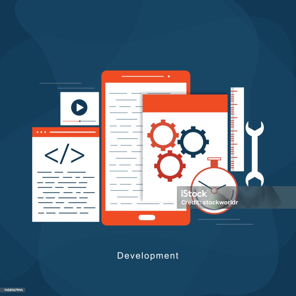 Digital Software Development Text Software Development Digital Technology And Modern Solution Stock ...