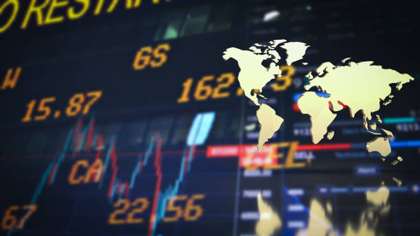 istock The gold world map on chart background for education or business concept 3d rendering 1458176966