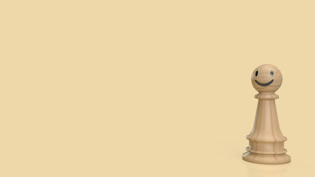 istock The wood chess smile for abstract or business concept 3d rendering 1458177212