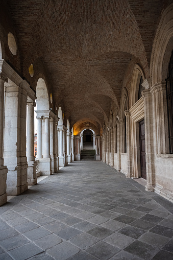 Basilica Palladiana or Palazzo della Ragione First Floor Arcade or Loggia in Vicenza, Italy