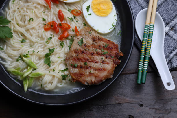 istock Pork Chop Ramen Noodles 1458182330