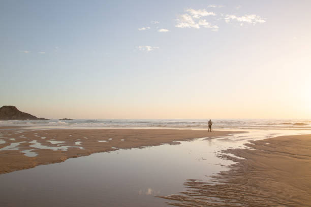 istock Fishing at Twilight on Odeceixe Beach; Algarve; Portugal 1458183360