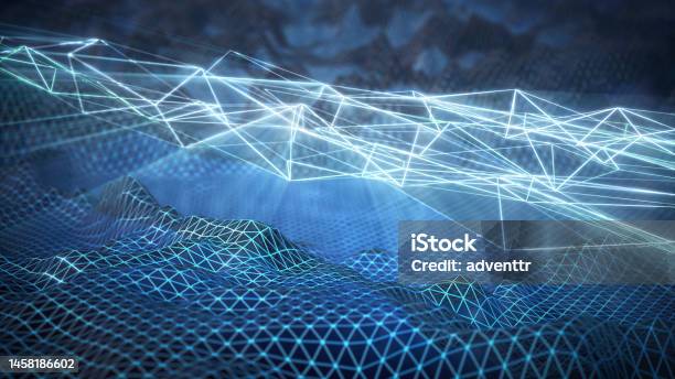 Abstract Data Flow Visualization Generic Binary Code On 3d Flowing ...