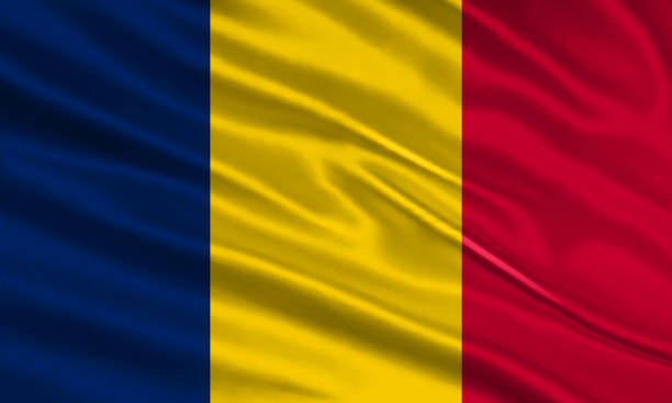 istock Chad flag design. Waving Chad flag made of satin or silk fabric. Vector Illustration. 1458190169