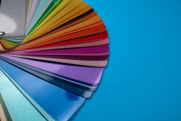 istock Color sampler for drawing or choosing colors isolated on plain background. 1458190230