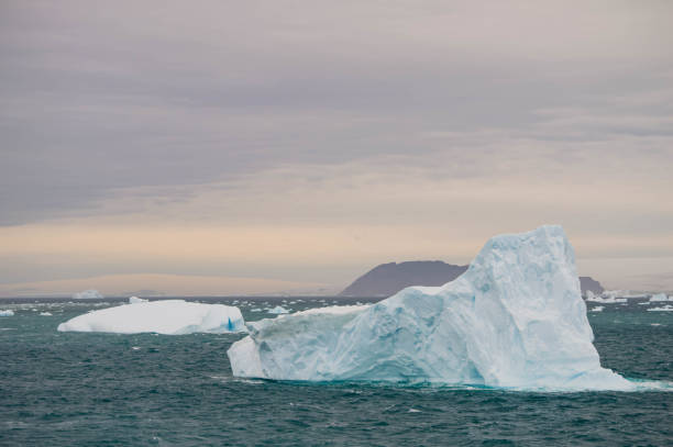 istock Icebergs at the Antarctica, glaciers melting, climate change 1458208752