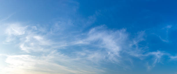 istock Blue sky with clouds background. Sky daylight. Natural sky composition. Element of design. 1458220716