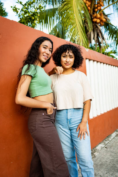 istock Low angle photo of two confident Hispanic women 1458221564