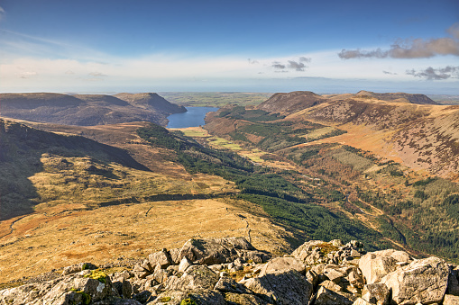 The View of Ennerdale and the surrounding fells taken whilst ascending Pillar.