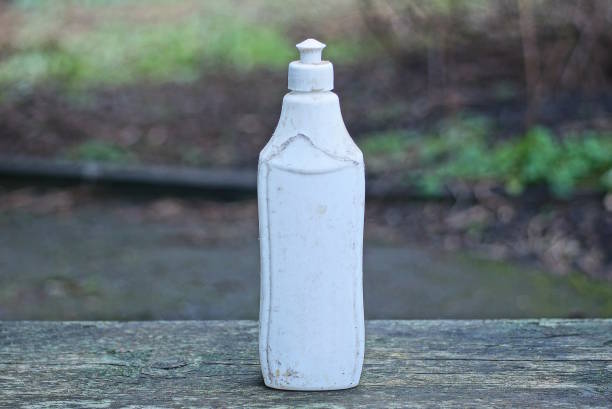 istock one large closed dirty old gray white plastic bottle 1458225107