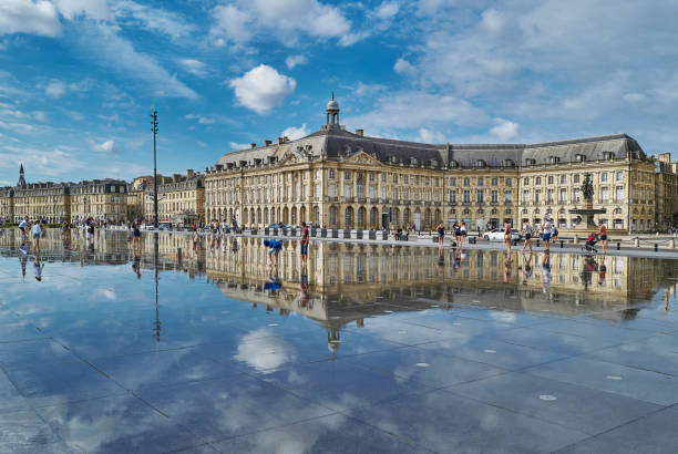 Bordeaux, the city of art and wine stock photo