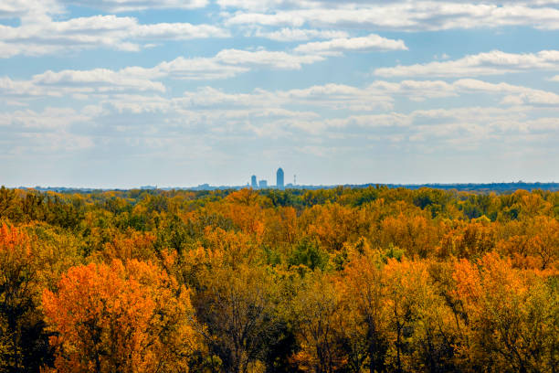 Des Moines Fall Colors stock photo