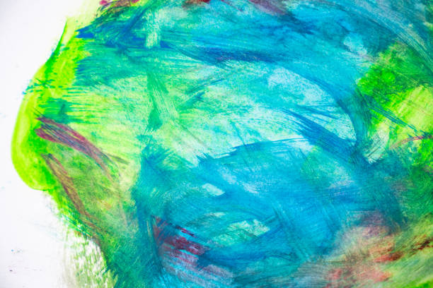 Abstract Watercolor blending on paper background
