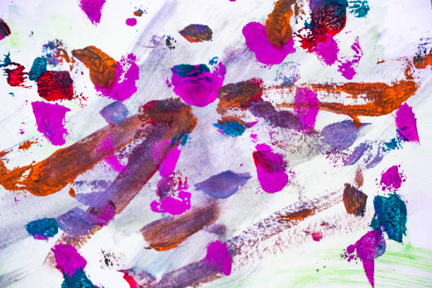 istock Colorful Abstract Watercolor blending on paper background 1458247869