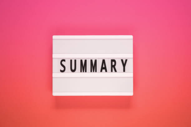 istock The word Summary on lightbox. Business concept. 1458249180