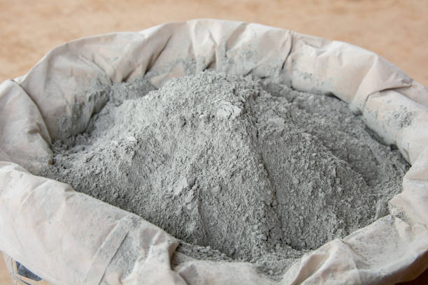 istock Cement powder in bag package 1458253060