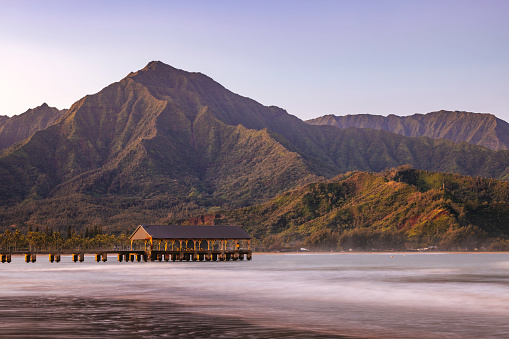 The largest along Kauai's north shore, Hanalei bay is lined by three beaches and is one of the most photographed spots in the area.