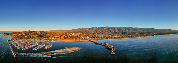 Santa Barbara is a beautiful and popular tourist coastal town nestled between the ocean and the Santa Ynez mountains.