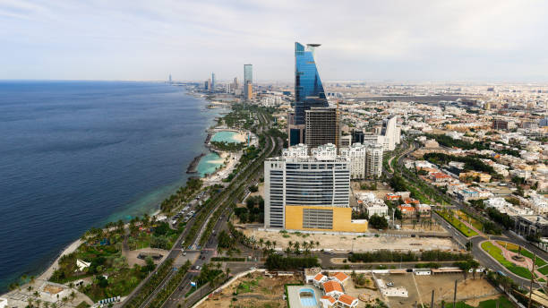 Jeddah, Saudi Arabia - cityescape - a beautiful view for jeddah city from top Jeddah, Saudi Arabia - cityescape - a beautiful view for jeddah city from top in nice weather jeddah stock pictures, royalty-free photos & images