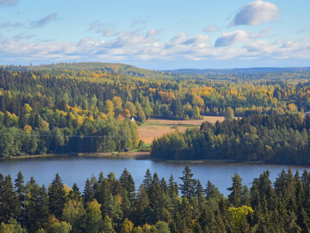 istock Panorama from Aulanko lookout tower. 1458272757
