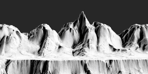 istock Mountain and canyon platform, abstract product display podium 3d rendering 1458274798