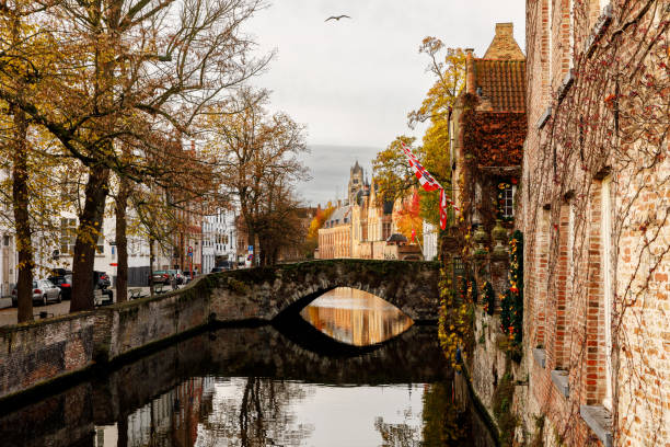 istock Canals of Brugge old town. 1458280455