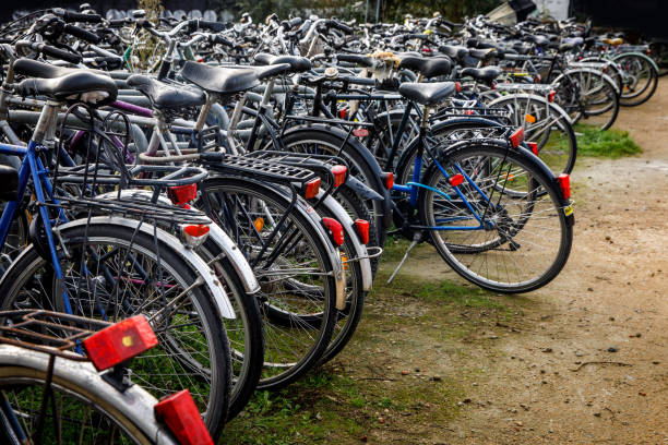 istock Many bicycles on the parking. 1458280579