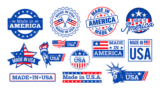 A Made in USA mark is a country of origin label affixed to homegrown, American-made products that indicates the product is 