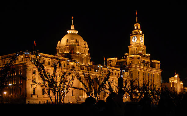 istock The Bund in Shanghai, China at night 1458284352