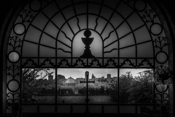 A view of Jerusalem as seen from Dominus Flevit Church - Mount of Olives, Jerusalem