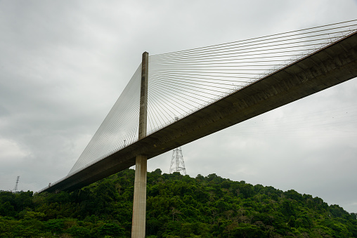 Centennial bridge (Puente Centenario) on the Panama canal near Culebra cut
