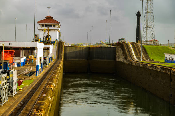 istock Massive gates at the Gatun locks on the Panama canal 1458291107
