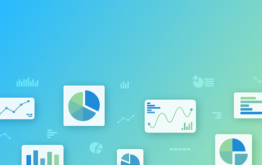 Statistics Data Analysis Chart Graph Background Stock Illustration ...