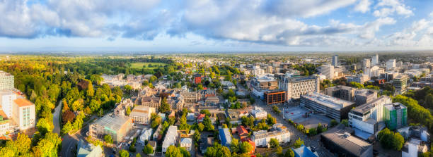 D NZ CBD Christchurch low short pan