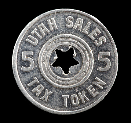 1930s Depression years Utah State tax token.