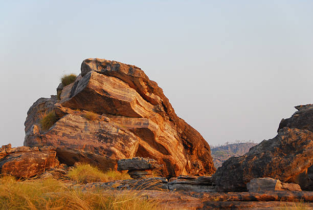 Rocky outcropping Interesting rocks, Northern Territory, Australia. downunder stock pictures, royalty-free photos & images