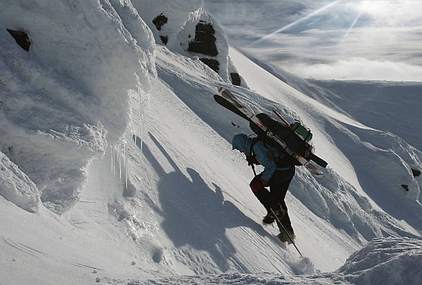 istock Dangerous ascention on mountain 145832141